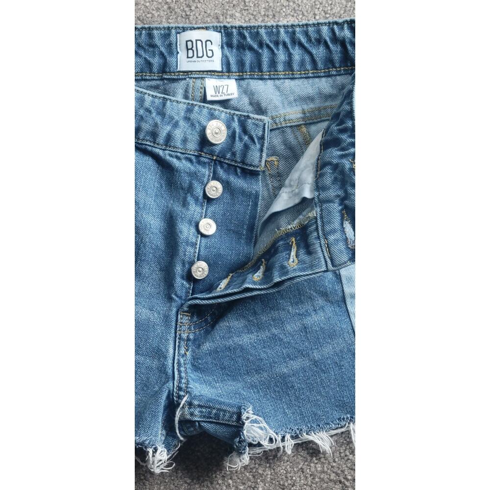 BDG Urban Outfitters Button-Fly Denim Cut-Off Shorts Junior Sz 27 - Picture 7 of 8